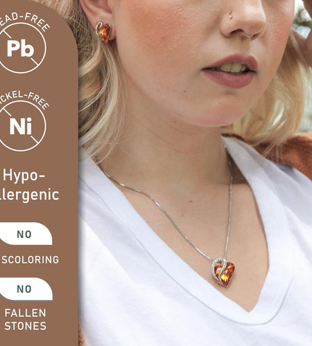 Valentine'S Day Gift Necklaces for Women, Infinity Love Birthstone Heart Crystal Pendant, Birthday Anniversary Jewelry for Wife, Mom, and Her, Silver Plated, 18" + 2" Adjustable Chain