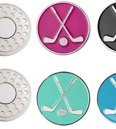 Golf Ball Markers with Hat Clips Value Sets for Men Women Golfer, Removable Attaches Easily to Golf Cap Premium Gifts